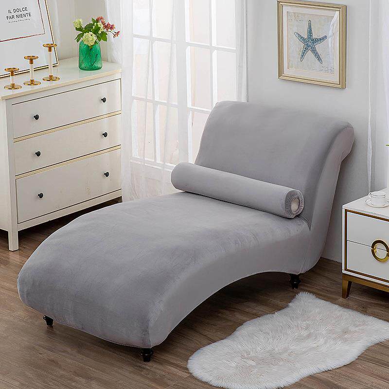 纯色简20230725无约银狐套绒贵妃沙发 扶手沙发闲躺椅套罩休椅套