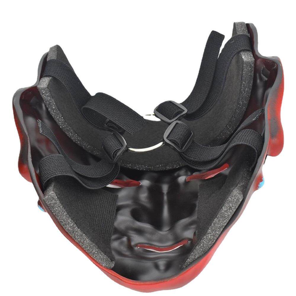 中无将国风神面甲天王面具万复古能舞面武士脸谱圣节会酒吧鬼屋道