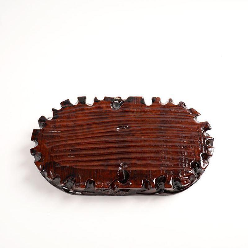 观赏石架子花椭圆形底座底座根雕