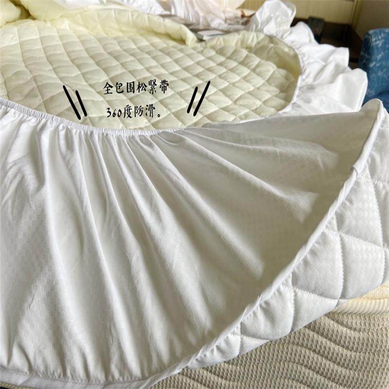 希I顿酒店厚夹棉加床笠床包H床罩绗绣梦设CAH计席思床垫护套