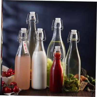 Clasp glass sealed water bottle enzyme wine juice bottle 1