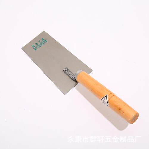 厂家供应优质泥工铁板 油漆工水泥匠工具 小泥板 7X9X16长柄灰匙