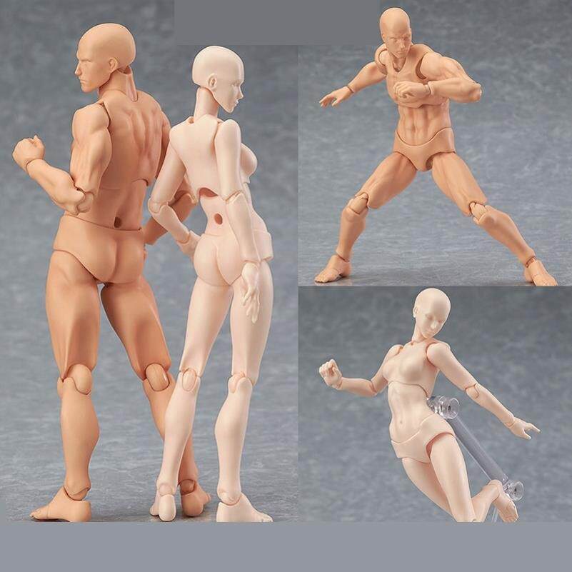 人体模型美术生素描速写绘画木头人偶漫画关节可动左右手儿童