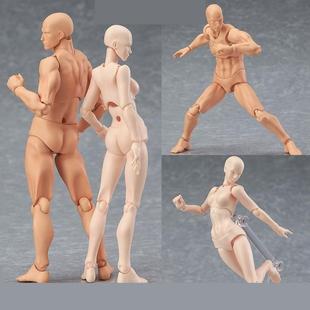 人体模型美术生素描速写绘画木头人偶漫画关节可动左右手儿童
