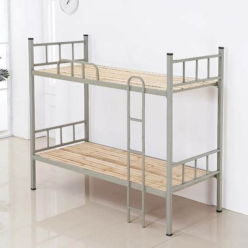 上下铺铁床舍高床学学校生宿工地上下铺双层床低成人上下铺方管铁