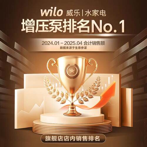 德国wilo威乐自来水全屋增压泵家用全自动太阳能热水加压水泵铸铁
