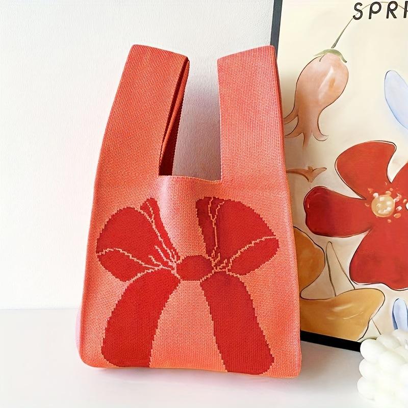 手提包花朵外出便携便携托特包