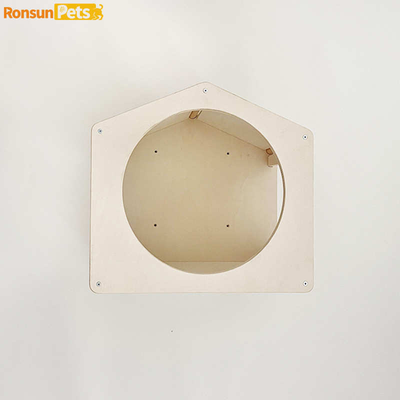 木质猫房子猫爬架猫架壁挂式墙上猫窝大空间小木屋猫别墅批发