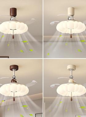 中风体隐HM-FS827形古风扇灯一创意南瓜主卧吸顶灯护眼餐厅客厅电