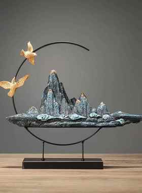 客厅摆件高端大气上档次家庭电视背景墙两边的饰品家里摆设装饰品