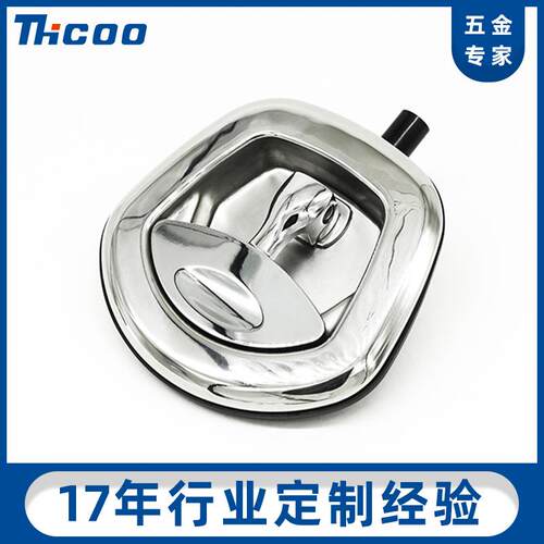斯科特种卡车房车门锁T型鱼尾把手锁MS902不锈钢机械锁A7895-1150