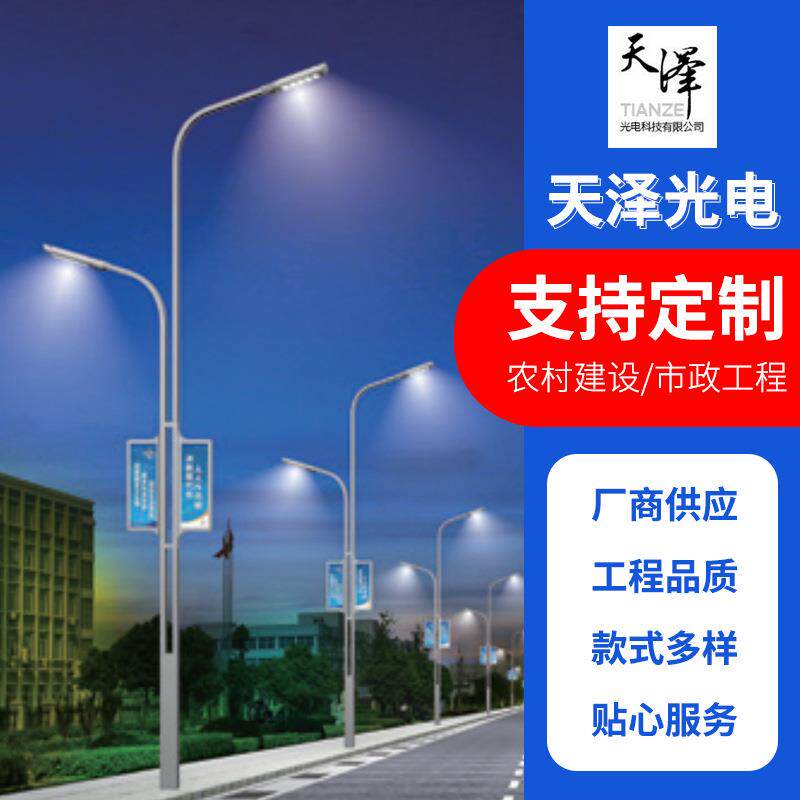 厂家定制室外亮化双臂led路灯多功能城市照明系统市电路灯