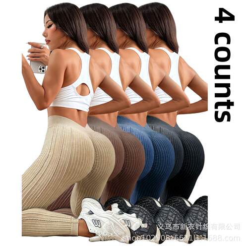 V-waist hip craft yoga pants women's high waist sports and