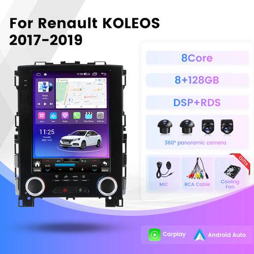 适用于RenaultKOLEOS2017-19雷诺科雷傲梅甘娜4竖屏安卓导航仪
