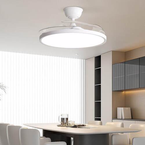 全光谱风形扇灯202新款护眼餐厅灯隐电扇灯能一5体吊MD-MR201扇灯