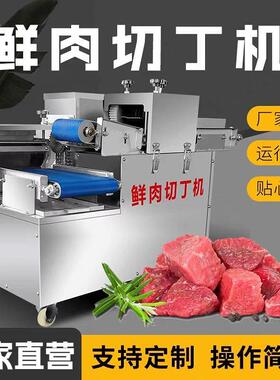 全自动商用鲜肉切丁机多功能切块机电动开片切条机切粒切肉片机