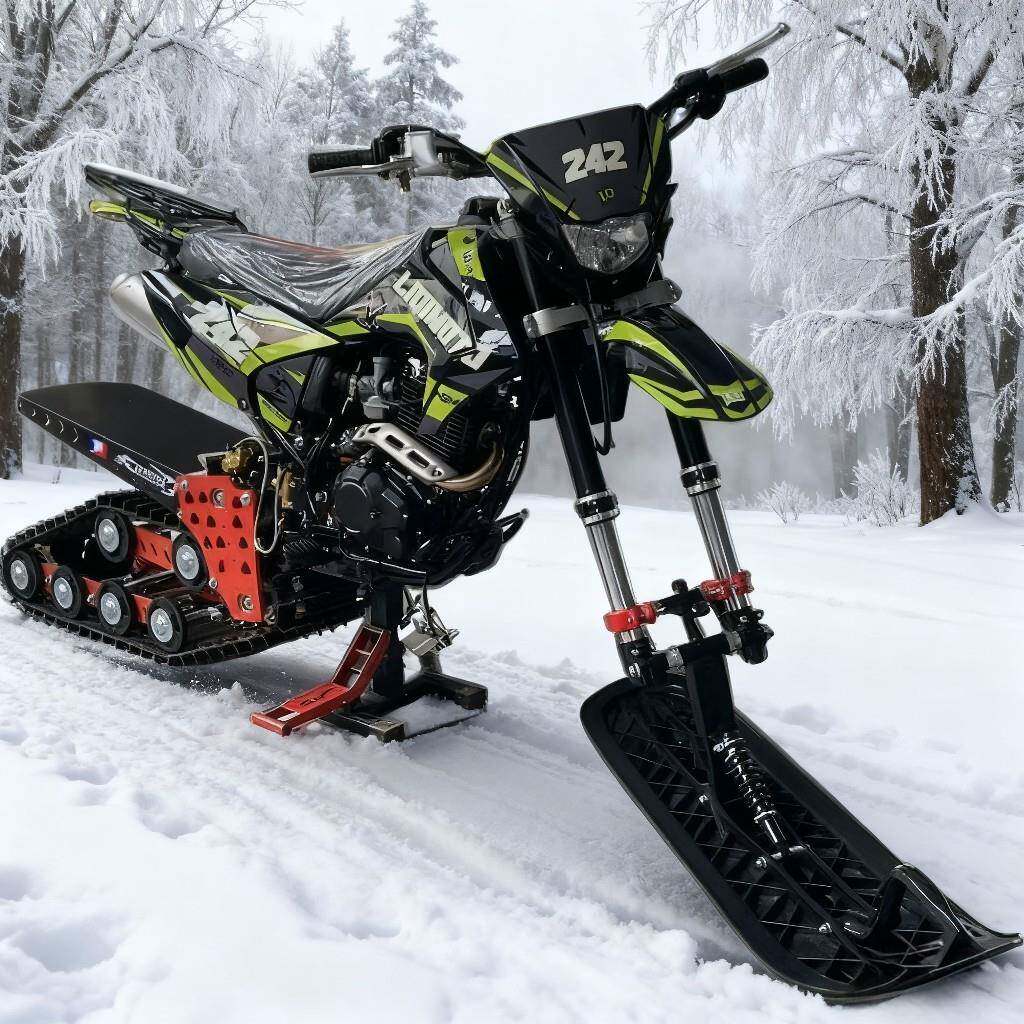 厂家直销250CC雪地摩托车履带雪地车雪橇车滑雪场越野摩托车
