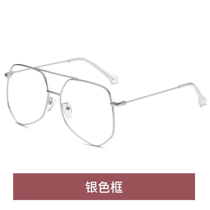 新款眼镜女韩版潮流近视防辐抗蓝光网红大镜框睛面光护平眼射素颜