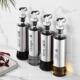 日本防漏油壶厨房家用不锈钢自动开合酱油醋瓶玻璃油罐调料罐套装