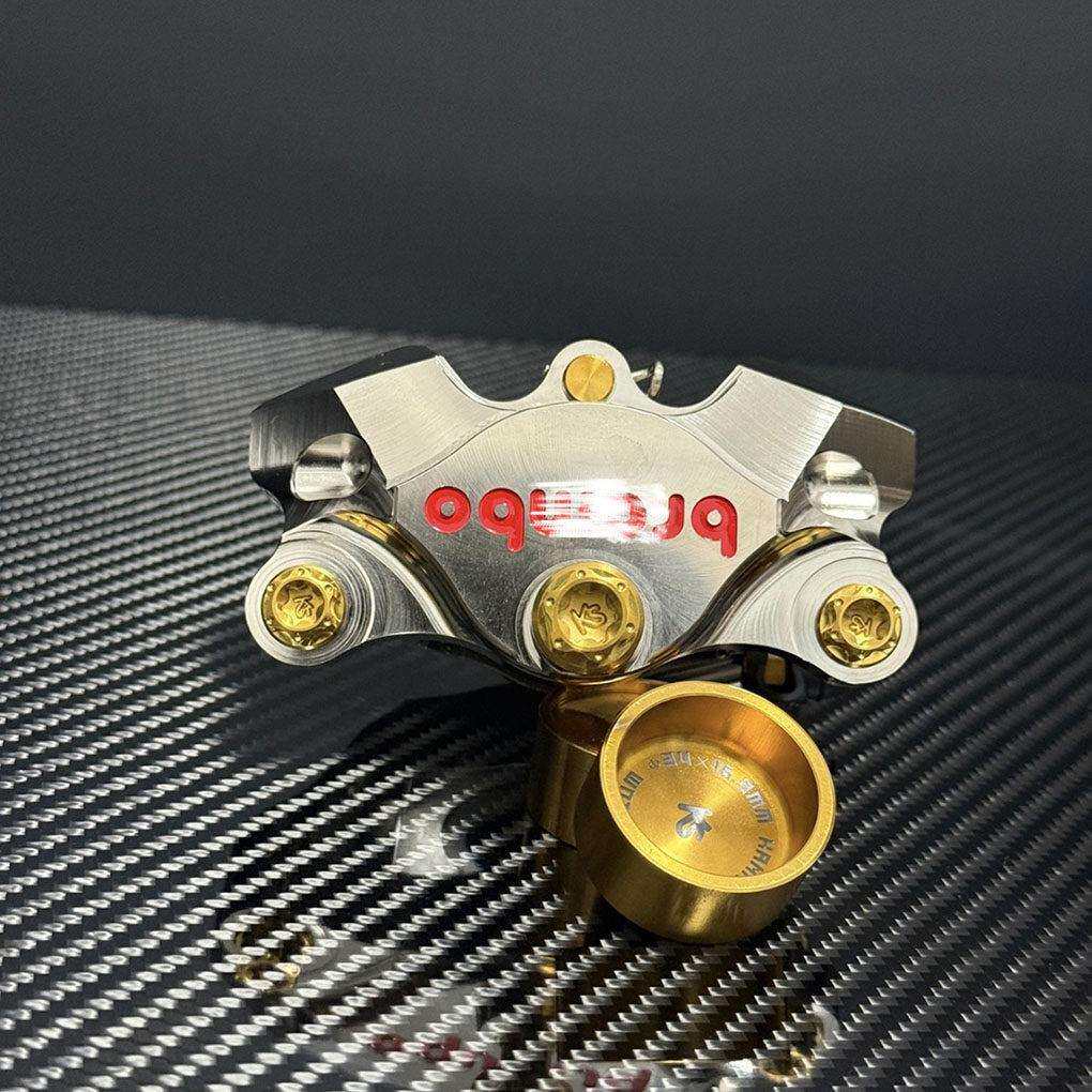 新型鲍鱼小蟹对二Cnc7075卡钳金展特立独行速度电动摩托车改装后