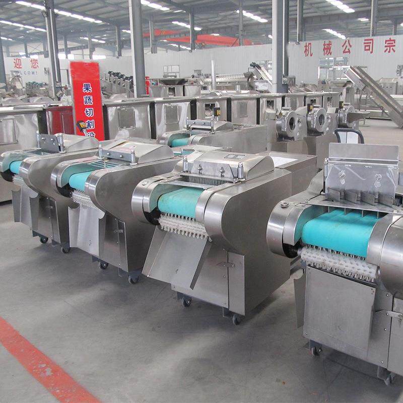 胡萝卜滚刀块机不锈钢材质土豆切块设备现货白萝卜滚刀切割机