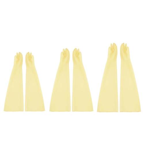 进口橡长臂手套科胶实验操作箱干681箱手研套尼替霍8LA18