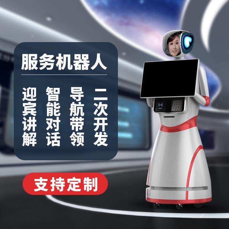 智能迎宾机器人银行大厅前台服务景区导航博览会机场法律问询对话