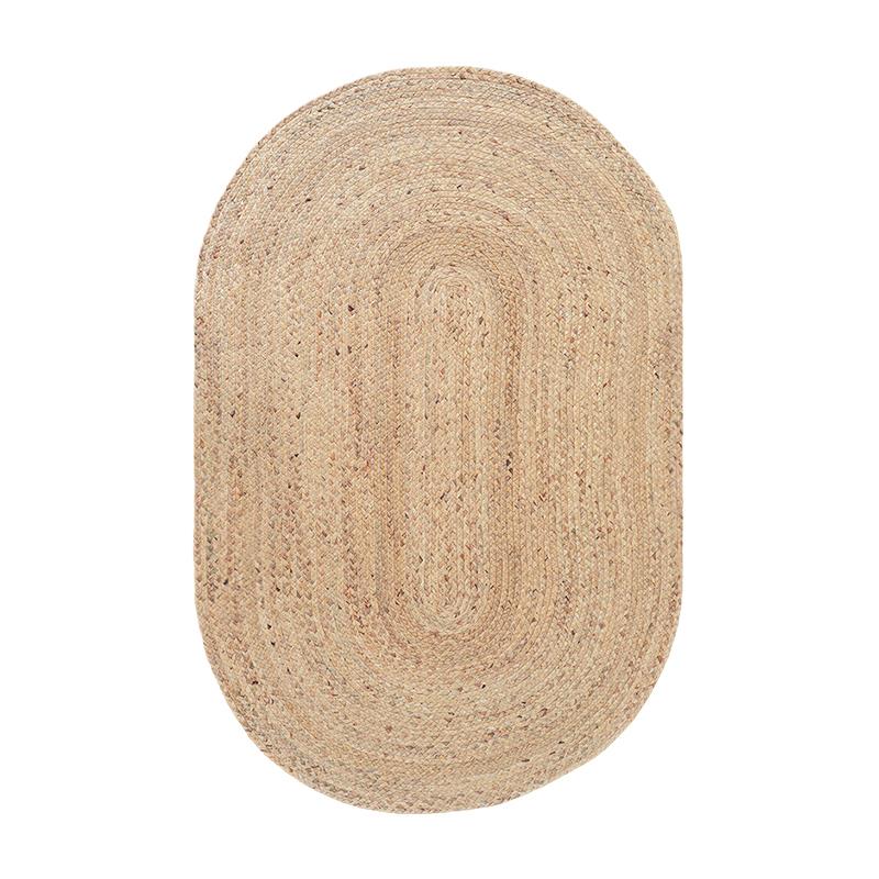 高档简地约水书芦苇植物手工草编织地毯椭圆形卧客厅茶几垫房室垫