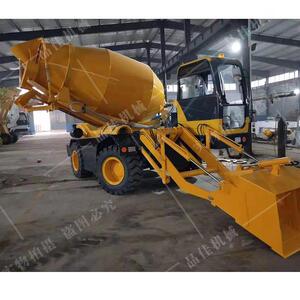 自动上料搅拌机混凝土砂浆运输搅拌车建筑工地用搅拌设备现货