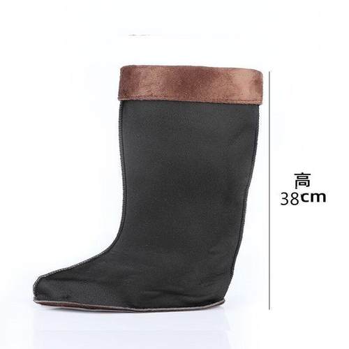 雨鞋里面的内胆内衬男士加绒防寒可拆柔软中筒钓鱼工作通用棉靴