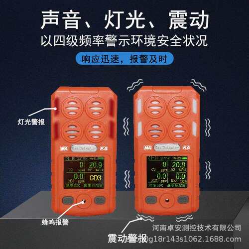 CD4矿用多参数气体检测报警仪 CH4/O2/CO/CO2/H2S三/四合一测定器