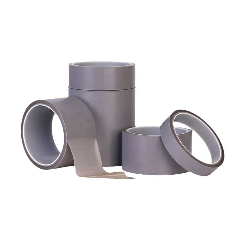 四氟布胶带强力涂层绝缘胶布ptfe灰色涂层纯膜铁氟龙胶带进口原料