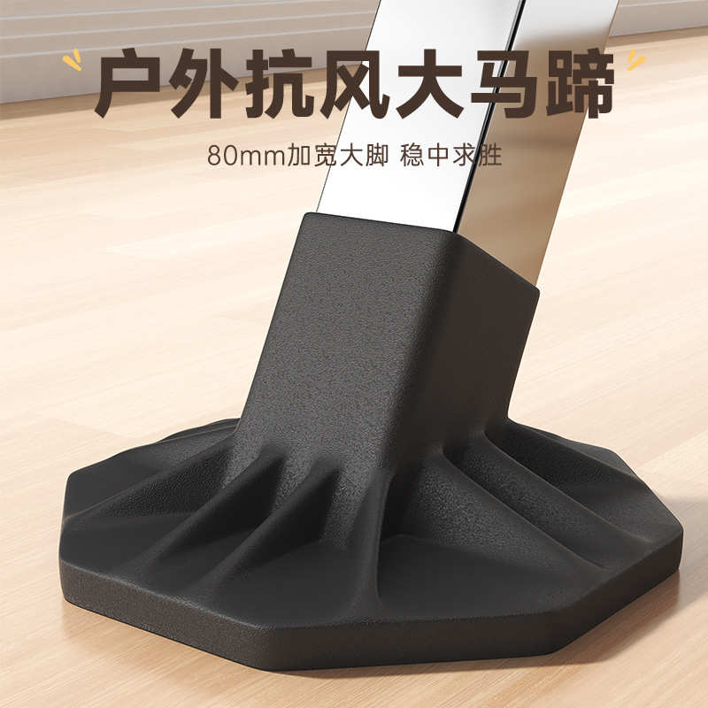 特粗28MM晾衣架落地家用阳台卧室不锈钢折叠凉伸缩杆式晒被子