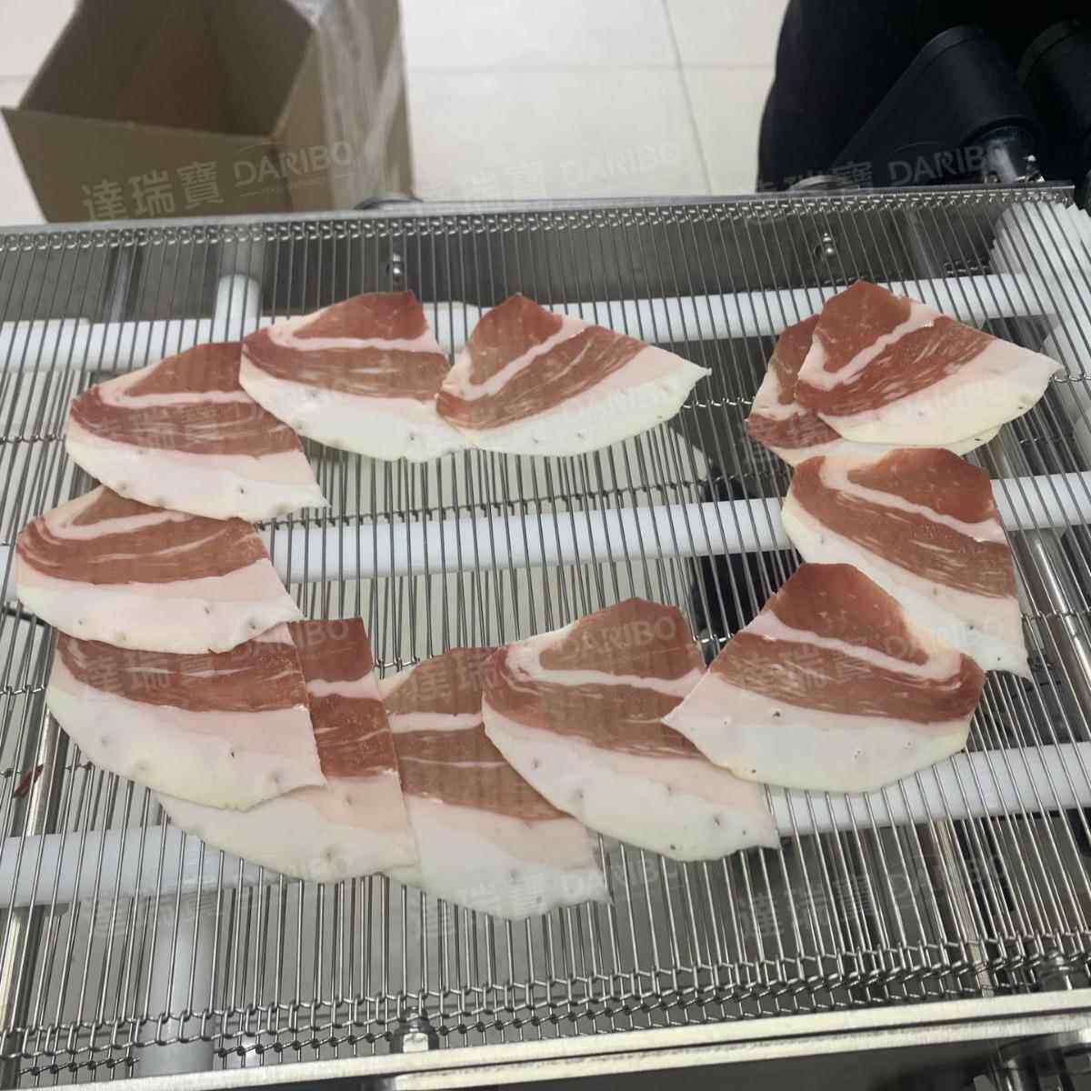 W薄切牛肉薄片智能切片机 全自动芝士切薄片奶酪薄切片机重量精准
