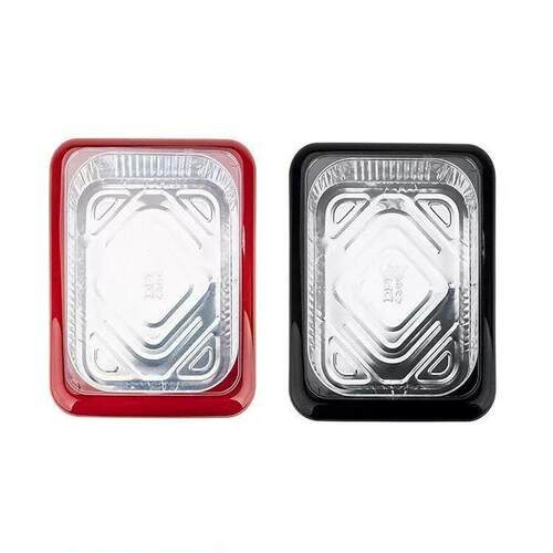 2 in 1 foil Fancy panz户外锡纸保鲜盒野餐盘锡纸保温保鲜碗托盘