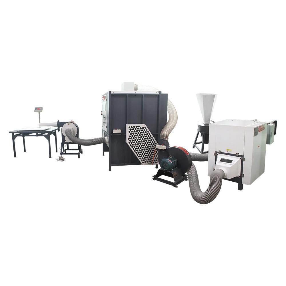 厂家供货沙发及床上用品各种短纤维开松棉碎海绵混合搅拌填充机