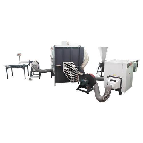 厂家供货沙发及床上用品各种短纤维开松棉碎海绵混合搅拌填充机