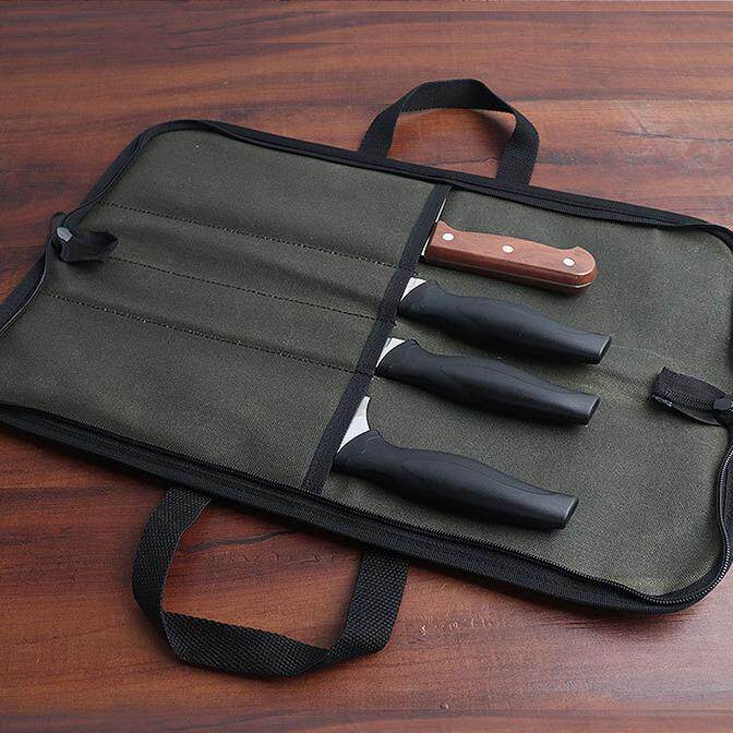 手提式耐用刀具包可装4把刀工具收纳包餐饮学校学生训练刀工具包