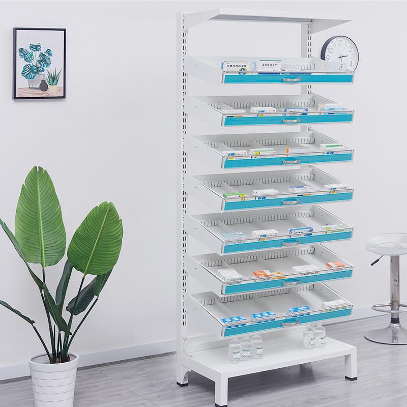 药房药店药品货架药架药品架西药架医院诊所钢制药盘架展示架