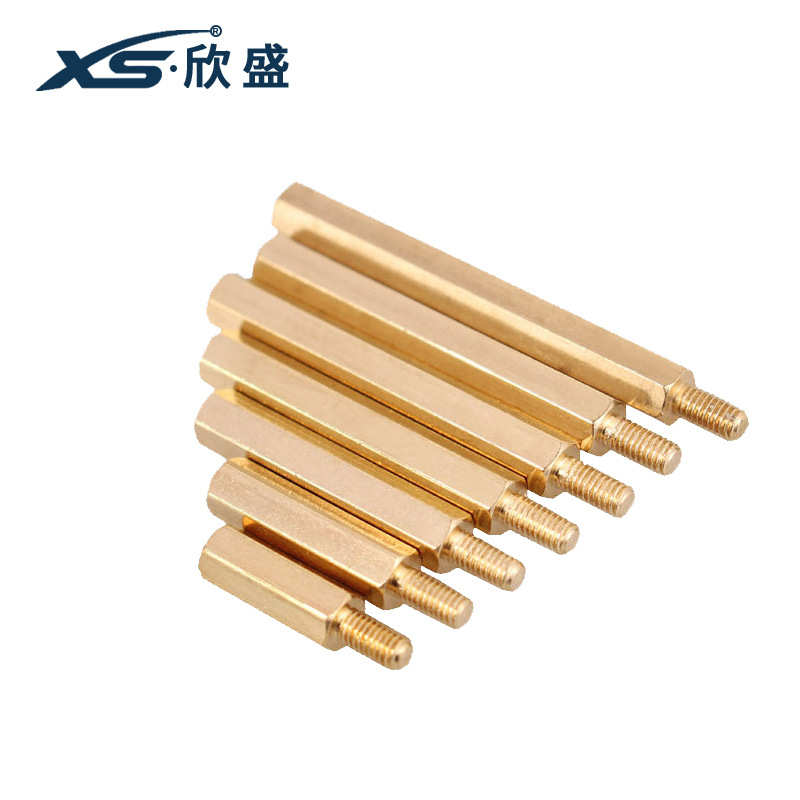 铜柱60铜立柱柱m4公母m4支撑隔离六角*铜柱 56螺柱-螺丝+主板单头