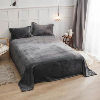 跨境秋冬宝保法兰绒床笠传四套纯件色加厚珊瑚绒双暖拼法莱绒LZC5