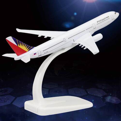 合金飞机模型波音747B777空客320A330菲律宾航空客机礼品摆件16cm