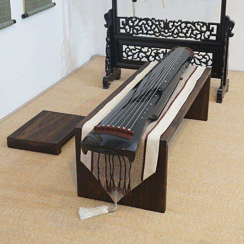 伏羲式古琴折叠桌凳实木共鸣榻桌膝桌国学桌书法桌子榻榻米桌矮桌