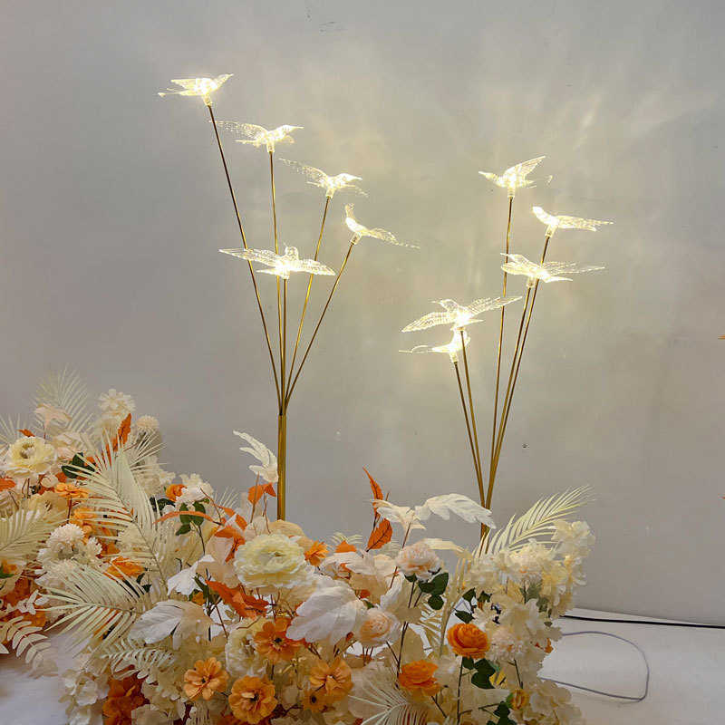 道具艺发光现飞鸟婚礼路铁婚庆插求婚礼堂现场发光场地灯婚引布置