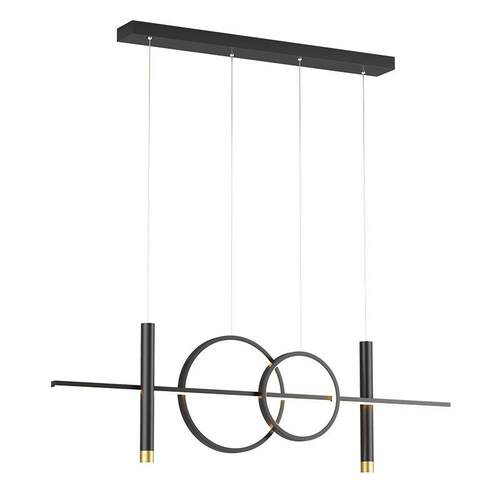 LED吊灯后现代简约长北欧个性餐厅灯客厅灯创意书房灯具吧台灯具