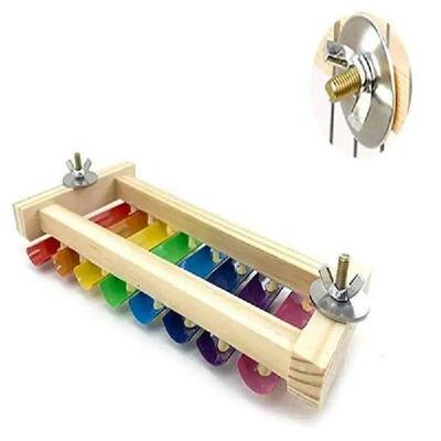 Colorful Xylophone Toy Bird Cage Hanging Decor Ornaments