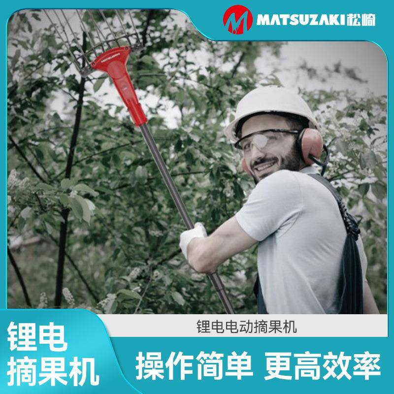 锂电电动摘果机橄榄机高空橄榄收获机咖啡豆采核桃沙棘枸杞打果机
