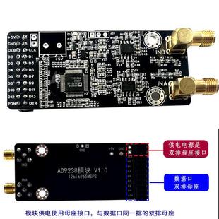雙路12位65M高速ADC數(shù)據(jù)采集模數(shù)轉(zhuǎn)換器模塊 AD9238模塊 搭配FPGA