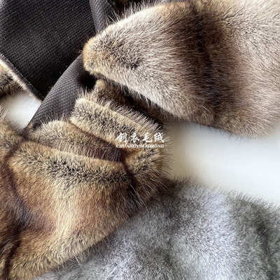 毛领 托卡狐狸金毛全涤 高低 毛金 三色狐狸