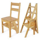 实木家用多功能折叠梯椅室内移动登高梯子两用四步梯凳爬梯子 包邮